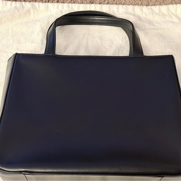 Authentic vintage BURBERRY Handbag leather black - Picture 2 of 12